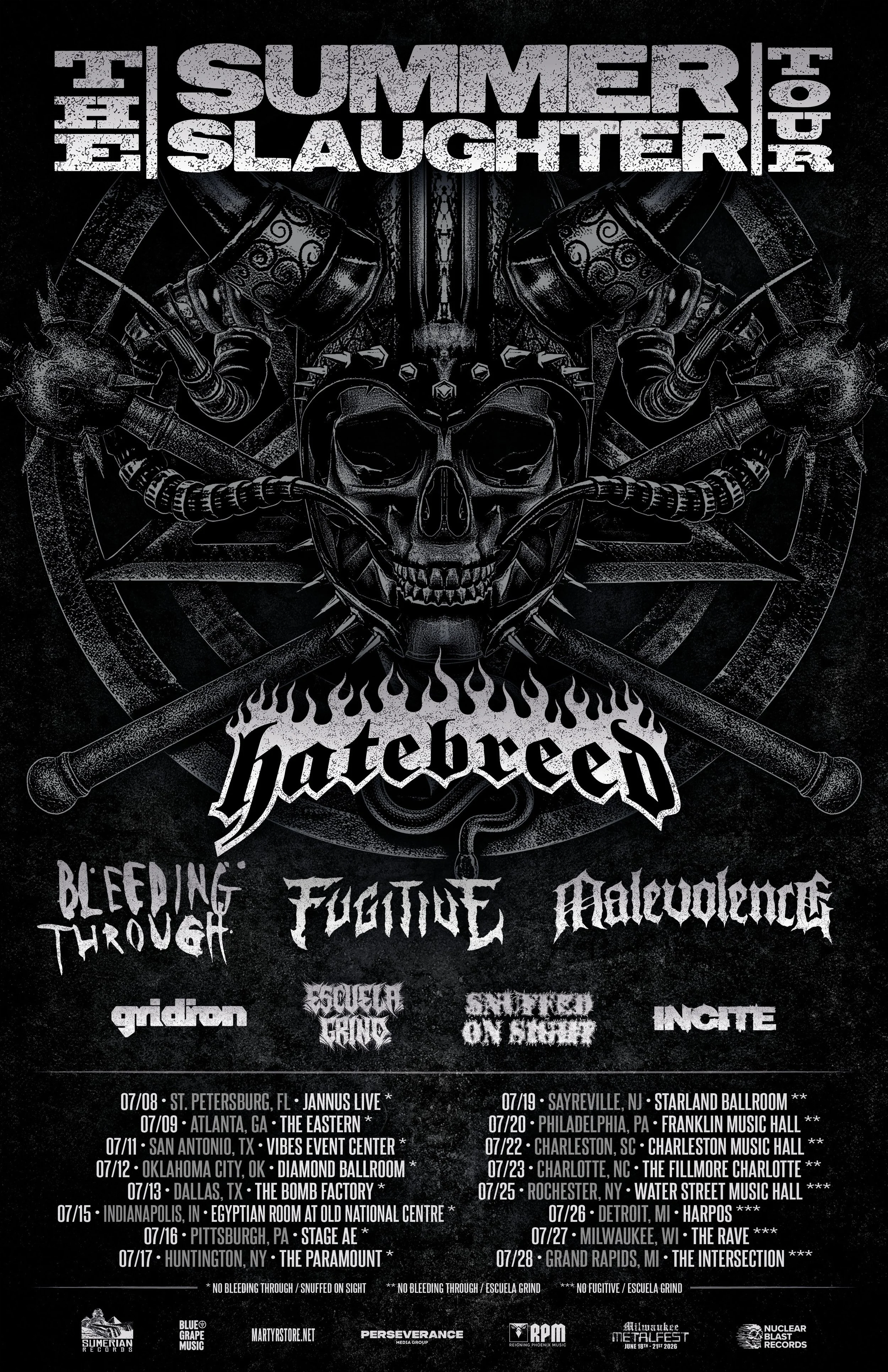 Hatebreed Announce Summer Slaughter 2025 — Hatebreed - Weight Of